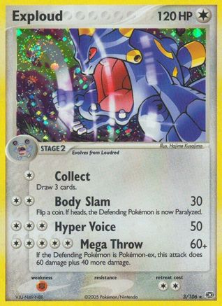 Exploud (3/106) [Emerald] Reverse Holofoil - Holo Rare