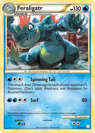 Feraligatr (020/123) [HeartGold SoulSilver] Normal - Rare