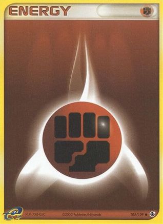 Fighting Energy (105/109) [Ruby and Sapphire] Normal - Common