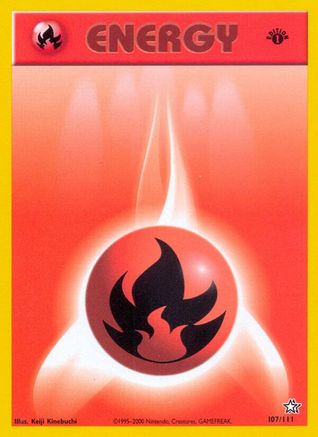 Fire Energy (107/111) [Neo Genesis] 1st Edition - Common