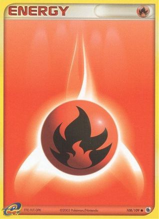 Fire Energy (108/109) [Ruby and Sapphire] Reverse Holofoil - Common