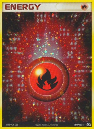 Fire Energy (102/106) [Emerald] Holofoil - Holo Rare