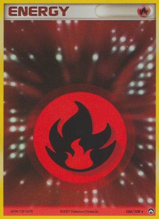 Fire Energy (104/108) [Power Keepers] Holofoil - Rare