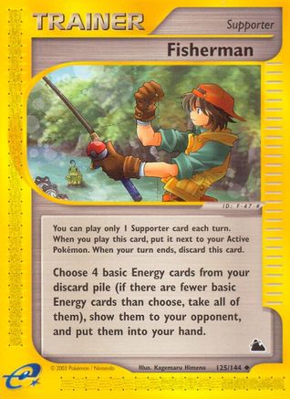 Fisherman (125/144) [Skyridge] Reverse Holofoil - Uncommon