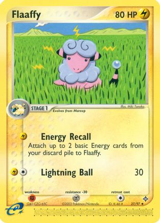 Flaaffy (27/97) [Dragon] Reverse Holofoil - Uncommon