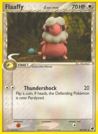 Flaaffy (Delta Species) (030/101) [Dragon Frontiers] Reverse Holofoil - Uncommon