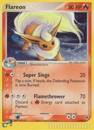 Flareon (5/100) [Sandstorm] Reverse Holofoil - Holo Rare
