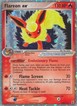 Flareon ex (108/113) [Delta Species] Holofoil - Ultra Rare