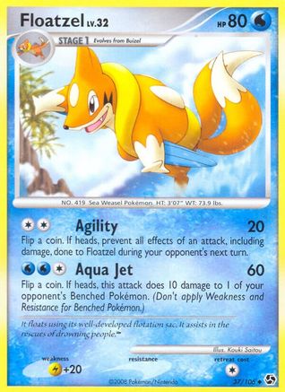 Floatzel (37/106) [Great Encounters] Normal - Uncommon