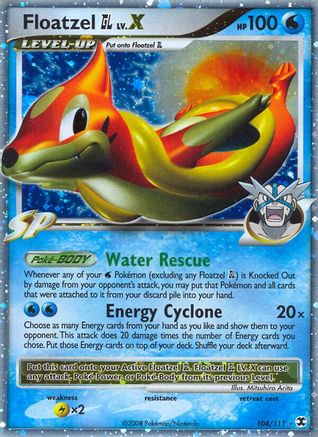 Floatzel GL Lv.X (104/111) [Rising Rivals] Holofoil - Ultra Rare