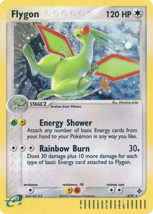 Flygon (4/097) [Dragon] Holofoil - Holo Rare