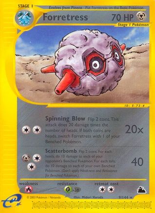 Forretress (9/144) [Skyridge] Reverse Holofoil - Rare
