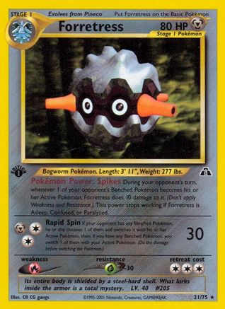Forretress (021/75) [Neo Discovery] 1st Edition - Rare