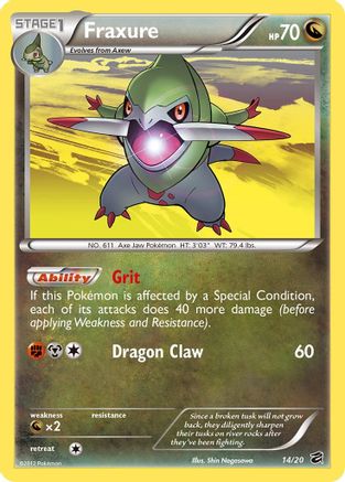 Fraxure (14/20) [Dragon Vault] Holofoil - Holo Rare