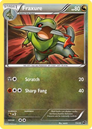 Fraxure (15/20) [Dragon Vault] Holofoil - Holo Rare