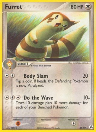 Furret (033/92) [Legend Maker] Reverse Holofoil - Uncommon