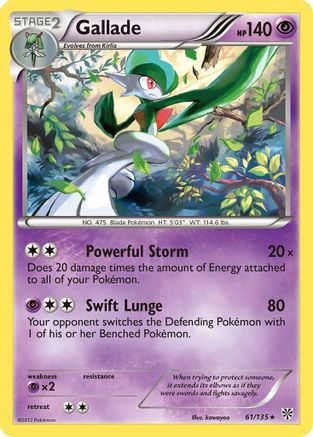 Gallade (61/135) [Plasma Storm] Holofoil - Holo Rare