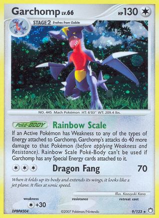 Garchomp (9/123) [Mysterious Treasures] Holofoil - Holo Rare