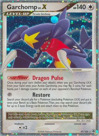 Garchomp LV.X (97/100) [Majestic Dawn] Holofoil - Ultra Rare