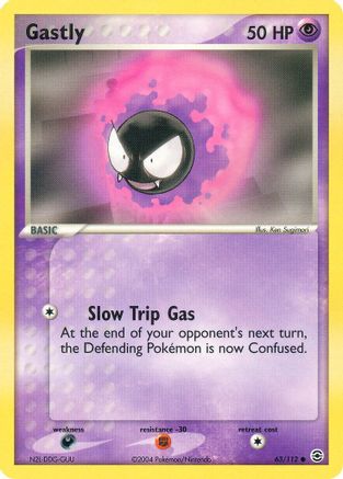 Gastly (063/112) [FireRed & LeafGreen] Reverse Holofoil - Common