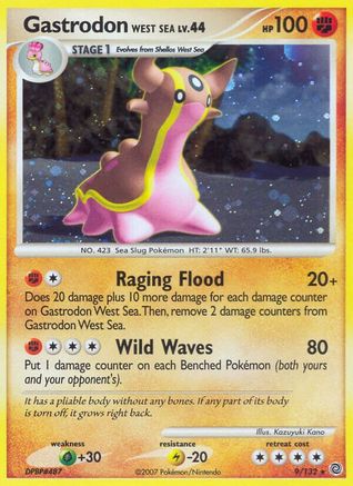 Gastrodon West Sea (9/132) [Secret Wonders] Reverse Holofoil - Holo Rare