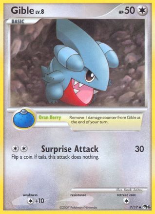 Gible (7/17) [POP Series 6] Normal - Common