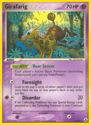 Girafarig (16/92) [Legend Maker] Normal - Rare