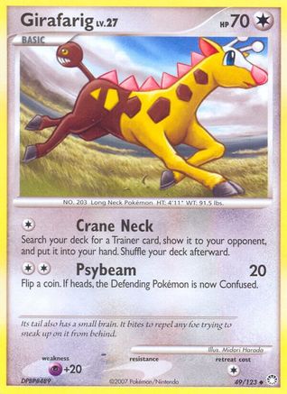 Girafarig (49/123) [Mysterious Treasures] Normal - Uncommon