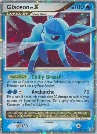 Glaceon LV.X (98/100) [Majestic Dawn] Holofoil - Ultra Rare
