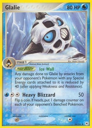 Glalie (34/101) [Hidden Legends] Normal - Uncommon