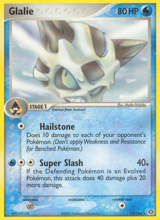 Glalie (13/106) [Emerald] Normal - Rare