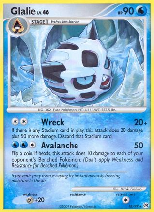 Glalie (18/99) [Arceus] Reverse Holofoil - Rare