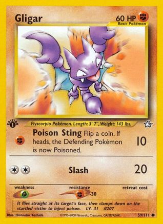 Gligar (059/111) [Neo Genesis] 1st Edition - Common