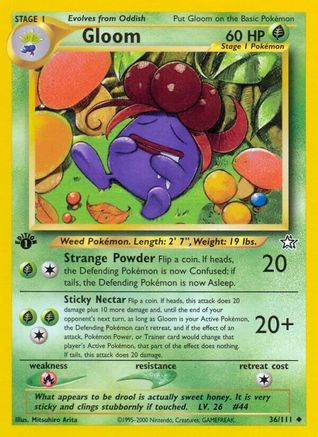 Gloom (036/111) [Neo Genesis] 1st Edition - Uncommon
