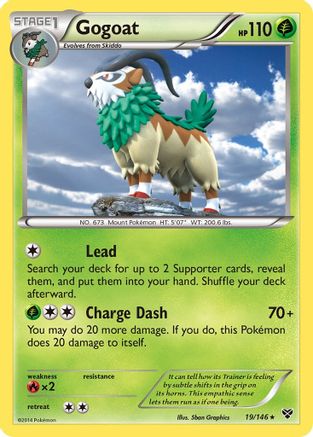 Gogoat (19/146) [XY Base Set] Reverse Holofoil - Holo Rare