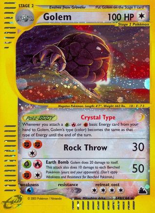 Golem (148/144) [Skyridge] Holofoil - Secret Rare