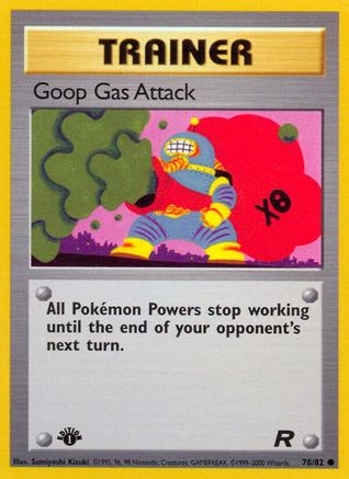 Goop Gas Attack (078/82) [Team Rocket] 1st Edition - Common