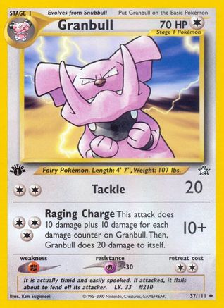Granbull (037/111) [Neo Genesis] 1st Edition - Uncommon