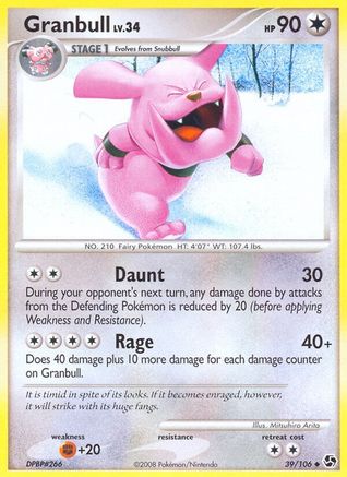 Granbull (39/106) [Great Encounters] Reverse Holofoil - Uncommon