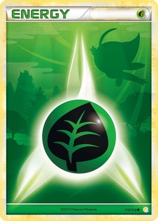 Grass Energy (115/123) [HeartGold SoulSilver] Normal - Common
