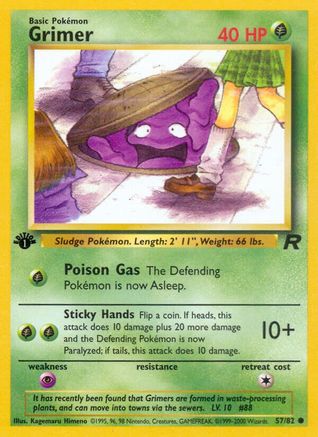Grimer (057/82) [Team Rocket] 1st Edition - Common