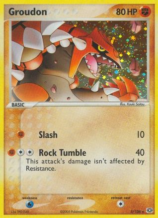 Groudon (5/106) [Emerald] Reverse Holofoil - Holo Rare
