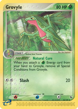 Grovyle (32/109) [Ruby and Sapphire] Reverse Holofoil - Uncommon