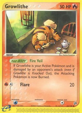 Growlithe (065/100) [Sandstorm] Normal - Common