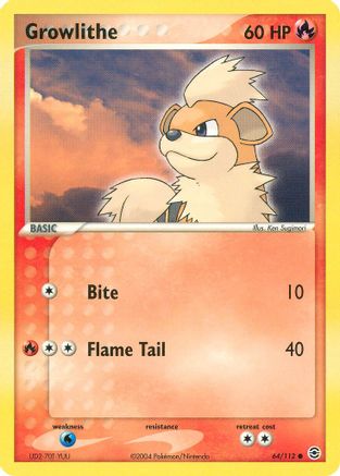 Growlithe (064/112) [FireRed & LeafGreen] Normal - Common