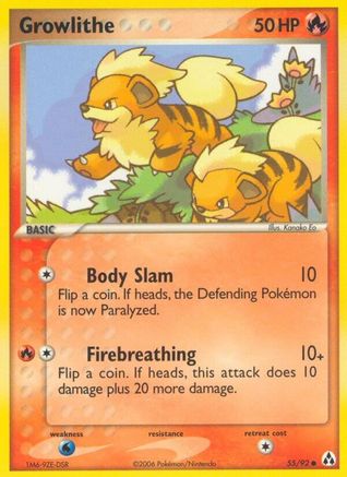 Growlithe (055/92) [Legend Maker] Reverse Holofoil - Common