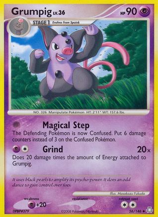 Grumpig (56/146) [Legends Awakened] Reverse Holofoil - Uncommon