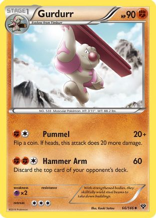 Gurdurr (66/146) [XY Base Set] Normal - Uncommon