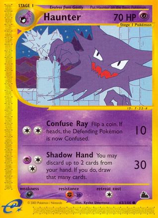 Haunter (63/144) [Skyridge] Reverse Holofoil - Common