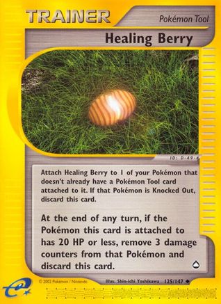 Healing Berry (125/147) [Aquapolis] Reverse Holofoil - Uncommon